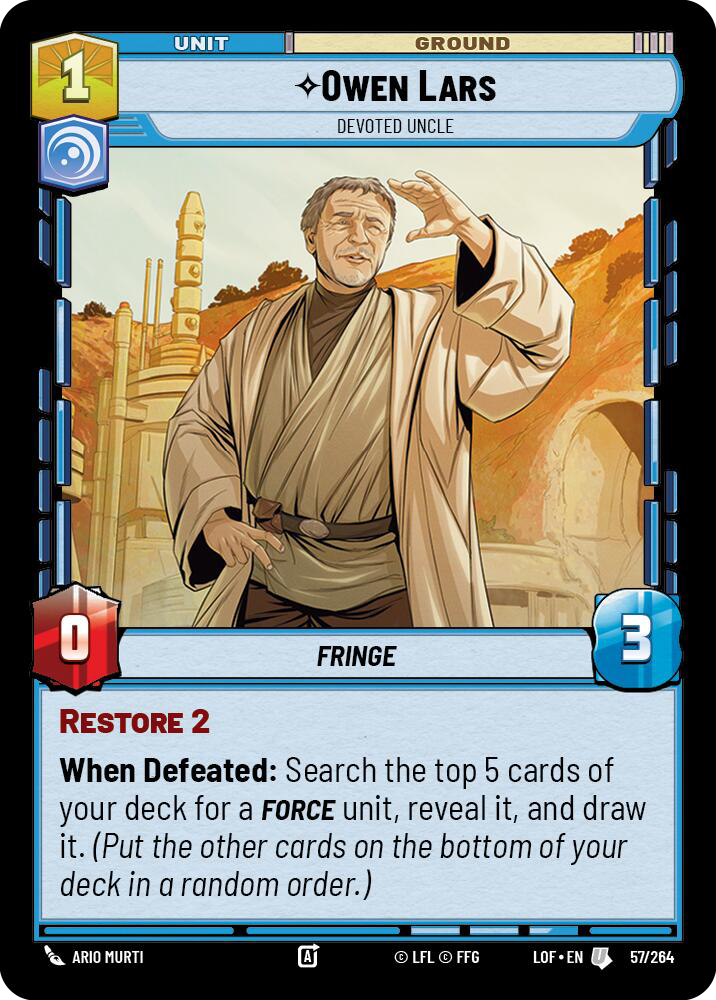 Owen Lars - Devoted Uncle (Foil) [LOF] 559