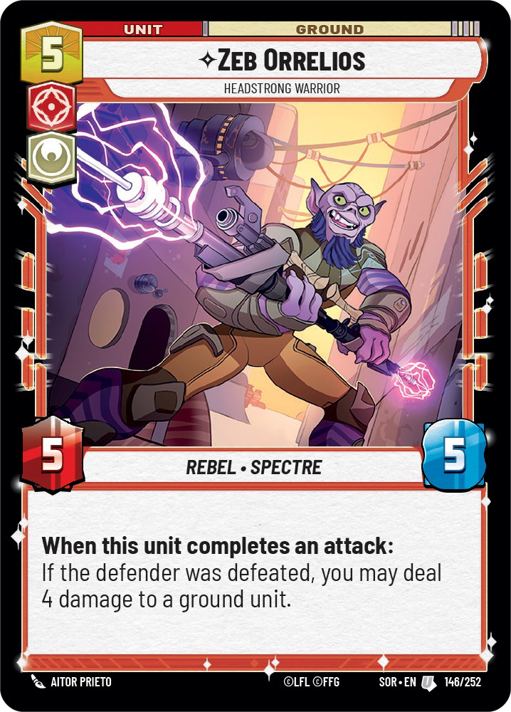 Zeb Orrelios, Headstrong Warrior [SOR] 146