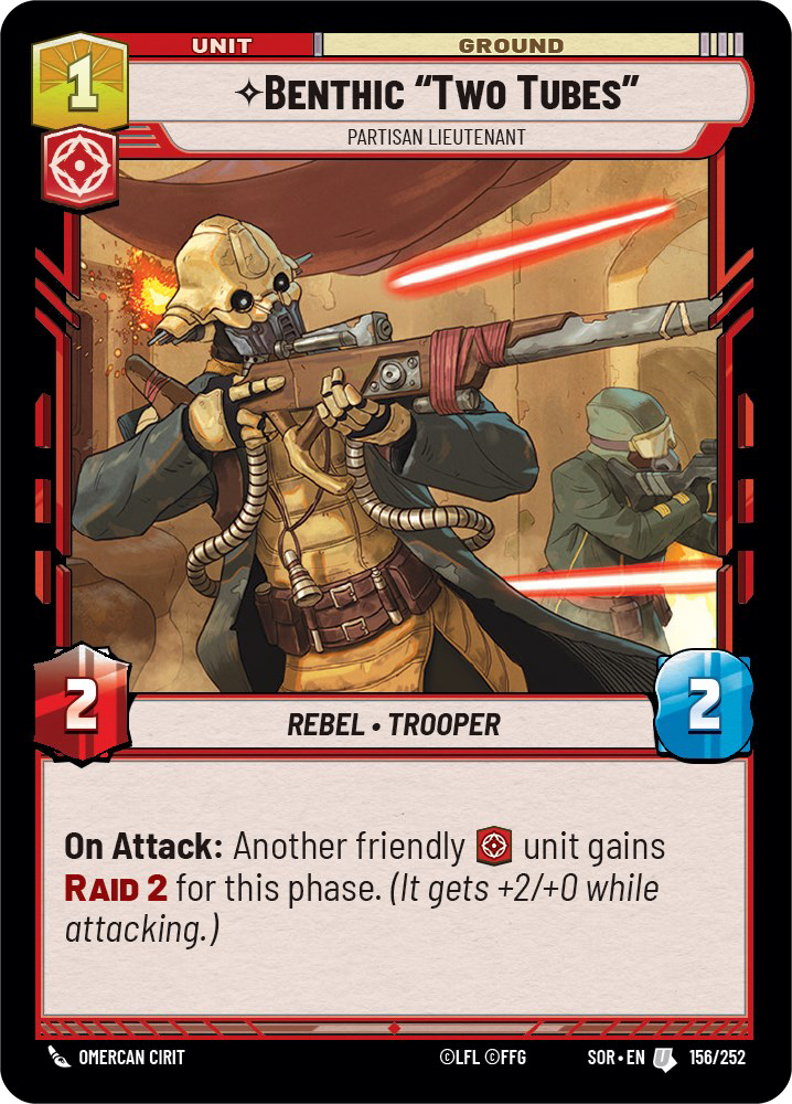 Benthic "Two Tubes", Partisan Lieutenant [SOR] 156