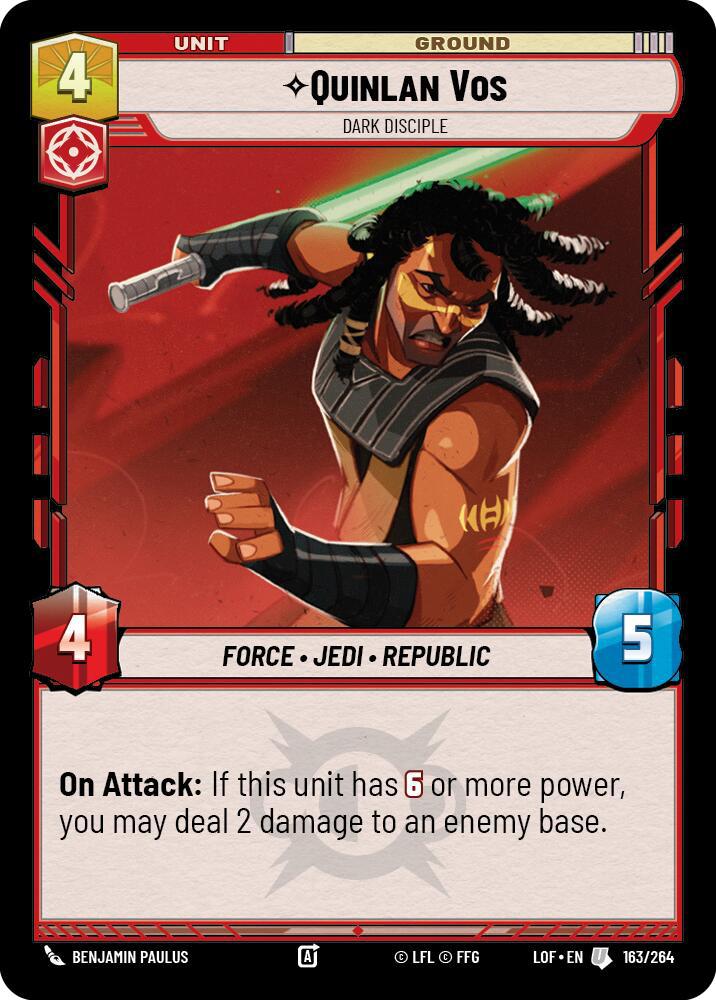 Quinlan Vos, Dark Disciple [LOF] 163