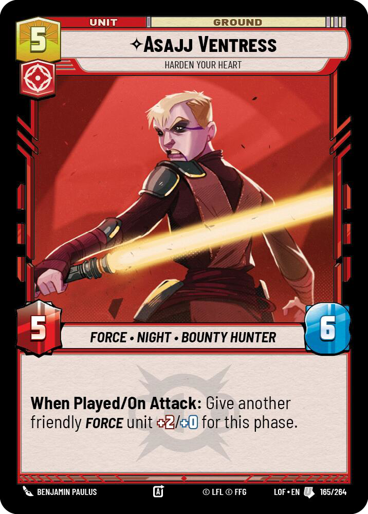 Asajj Ventress, Harden your Heart [LOF] 165