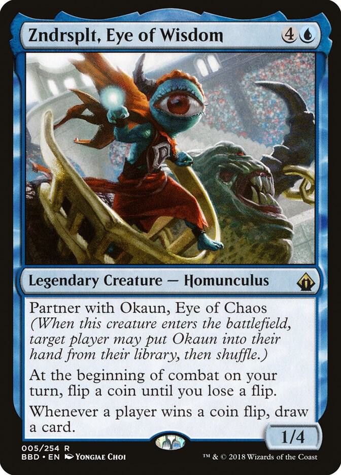 MTG Commander Deck (Sleeved): Zndrsplt & Okaun - Coin Flipping Deck