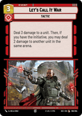 Let's Call It War [SEC] 180