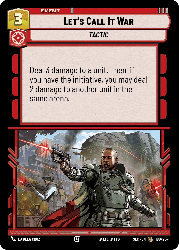 Let's Call It War [SEC] 180