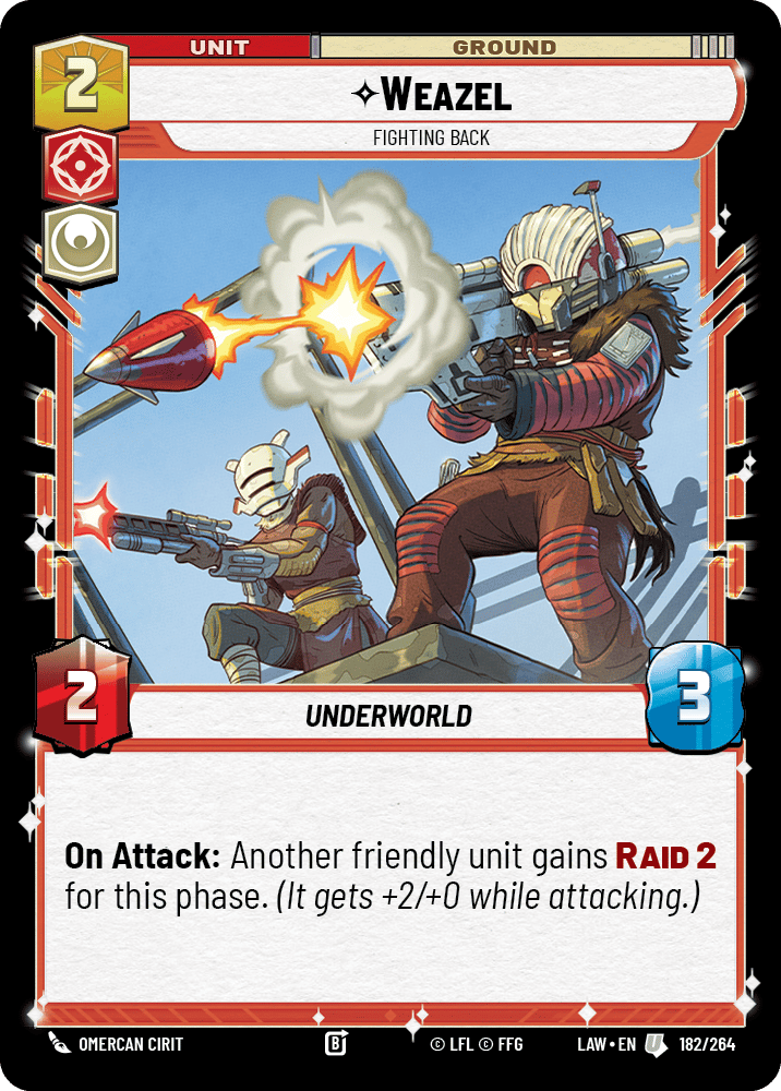 Weazel, Fighting Back [LAW] 182