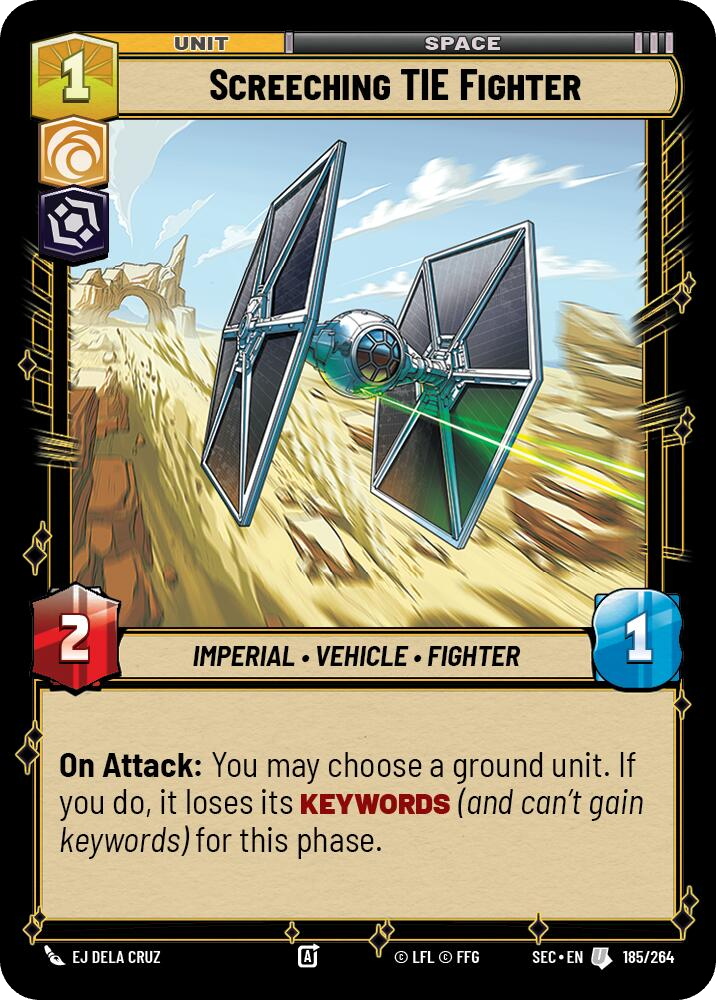 Screeching TIE Fighter (Foil) [SEC] 695