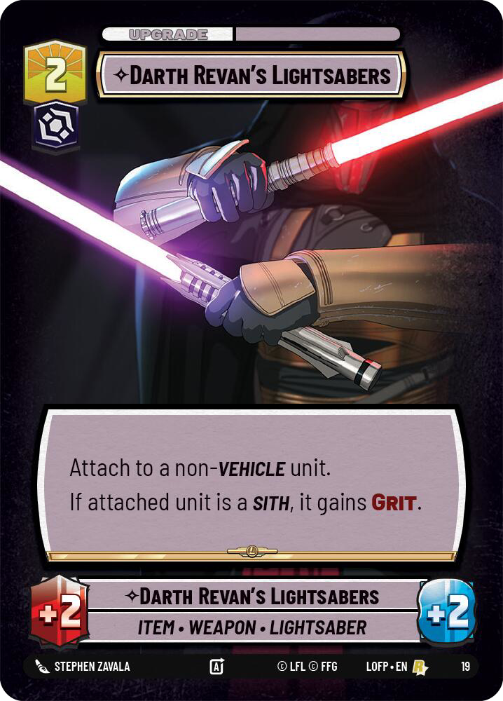 Darth Revan's Lightsabers [LOF] 238/264