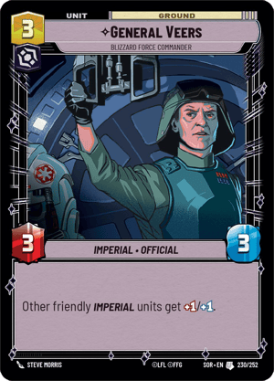 General Veers - Blizzard Force Commander [SOR] 230/252