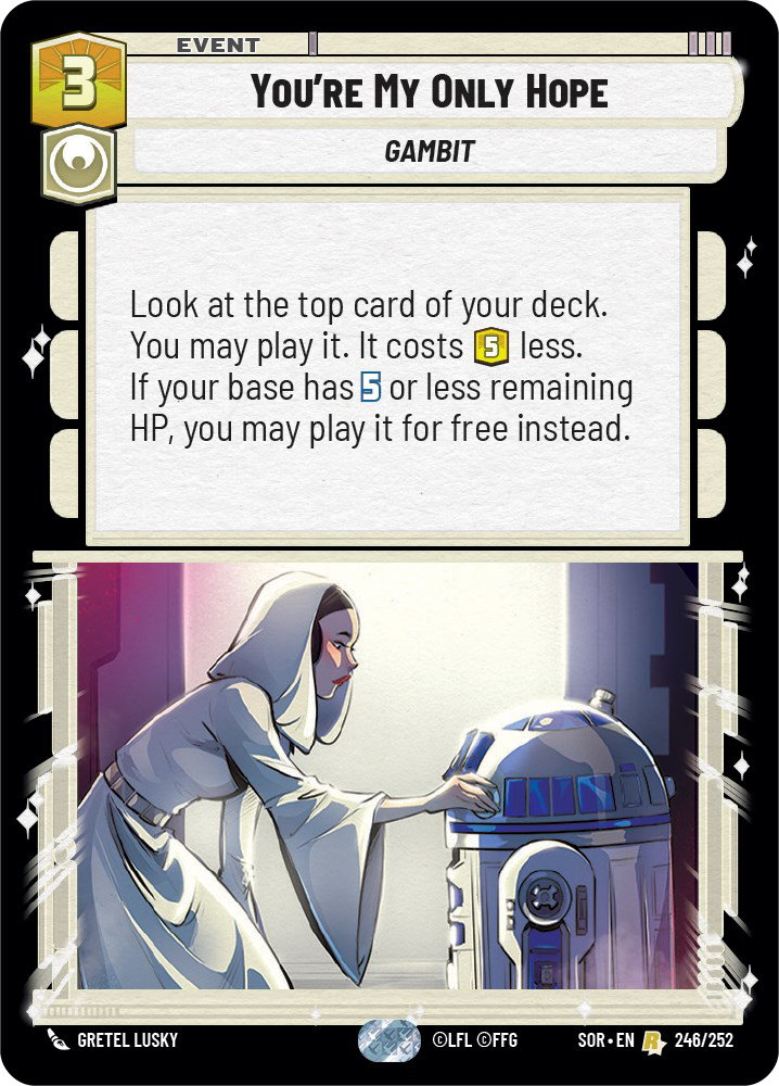 You're My Only Hope [SOR] 246/252