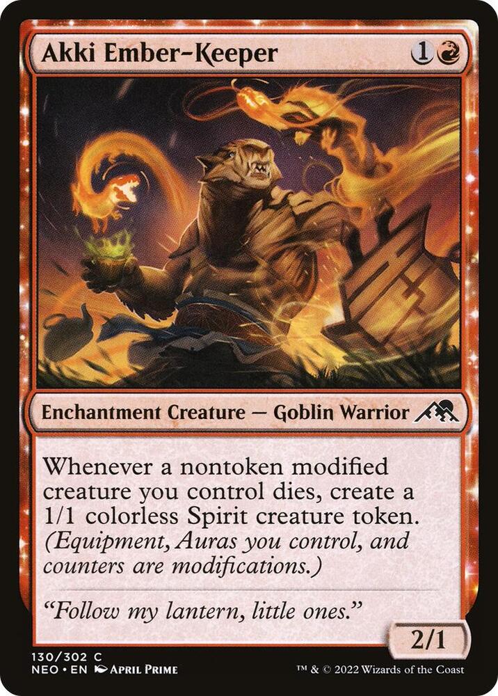 Akki Ember-Keeper (foil) [NEO] 130
