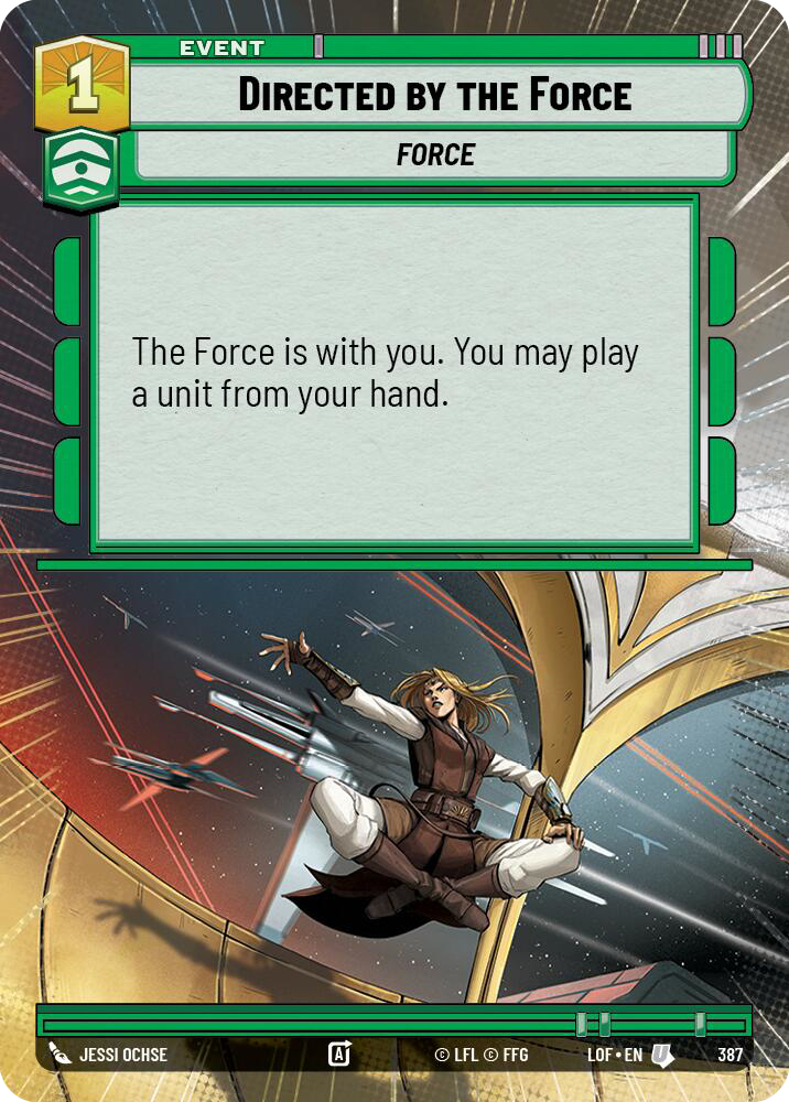 Directed by the Force (Hyperspace Foil) [LOF] 863