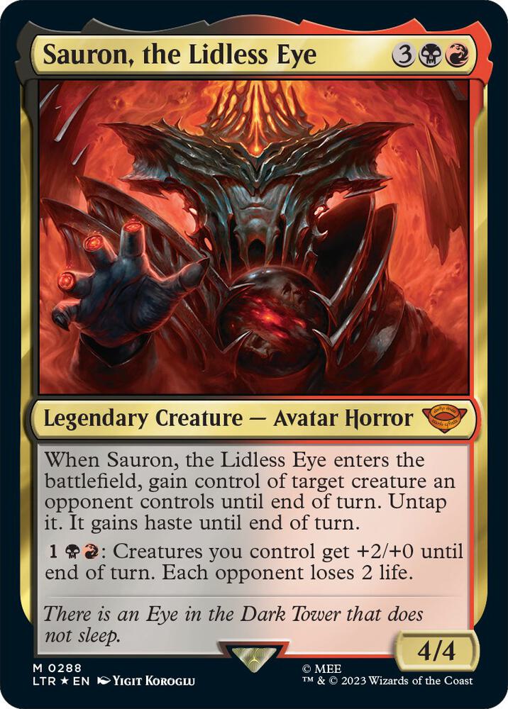MTG Commander Deck (Sleeved): Sauron, the Lidless Eye