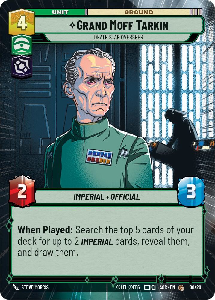 Grand Moff Tarkin - Death Star Overseer (Hyperspace) - Spark of Rebellion: Weekly Play Promos (SOR-WPP)