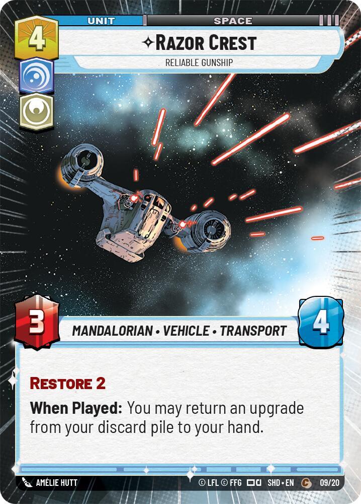 Razor Crest - Reliable Gunship (Hyperspace) - Shadows of the Galaxy: Weekly Play Promos (SHD-WPP)