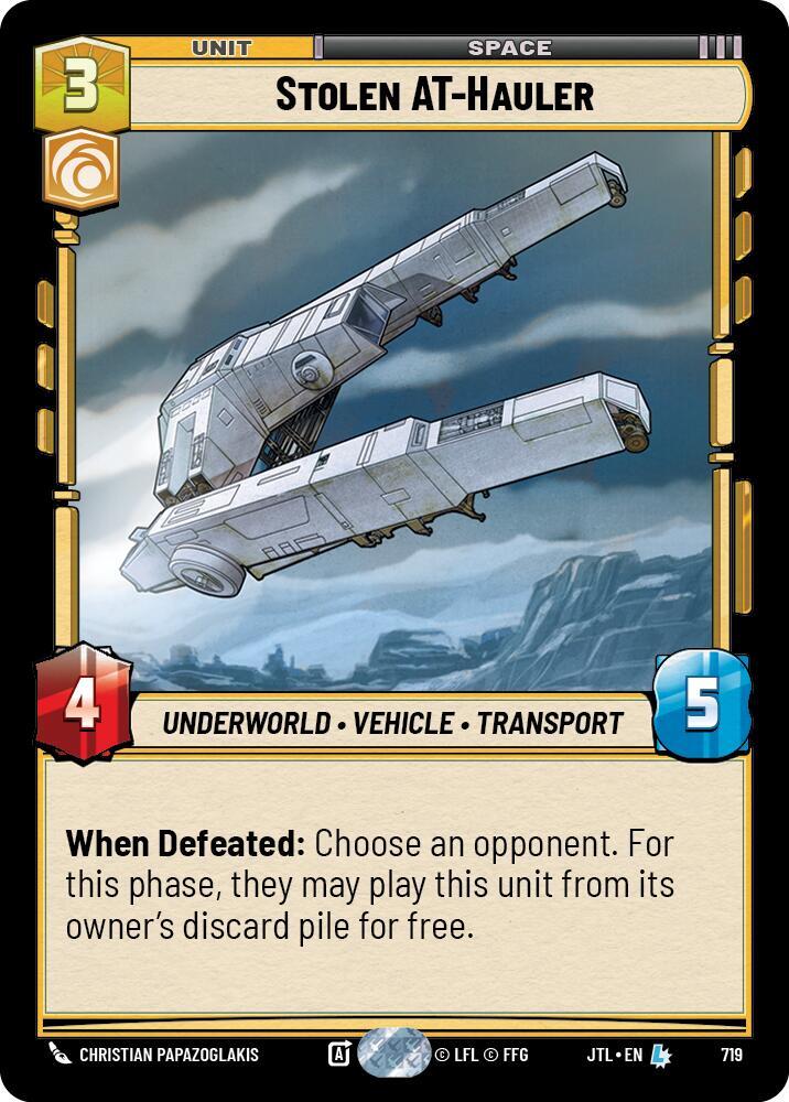 Stolen AT-Hauler (Foil) - [JTL] 719
