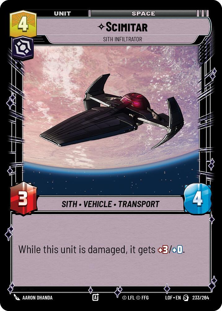 Scimitar - Sith Infiltrator [LOF] 233