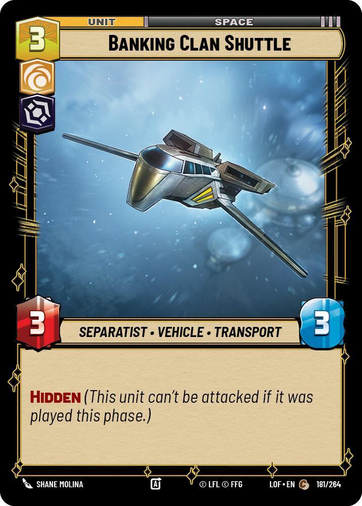 Banking Clan Shuttle [LOF] 181
