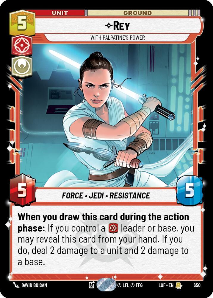 Rey - With Palpatine's Power [LOF] (Foil)
