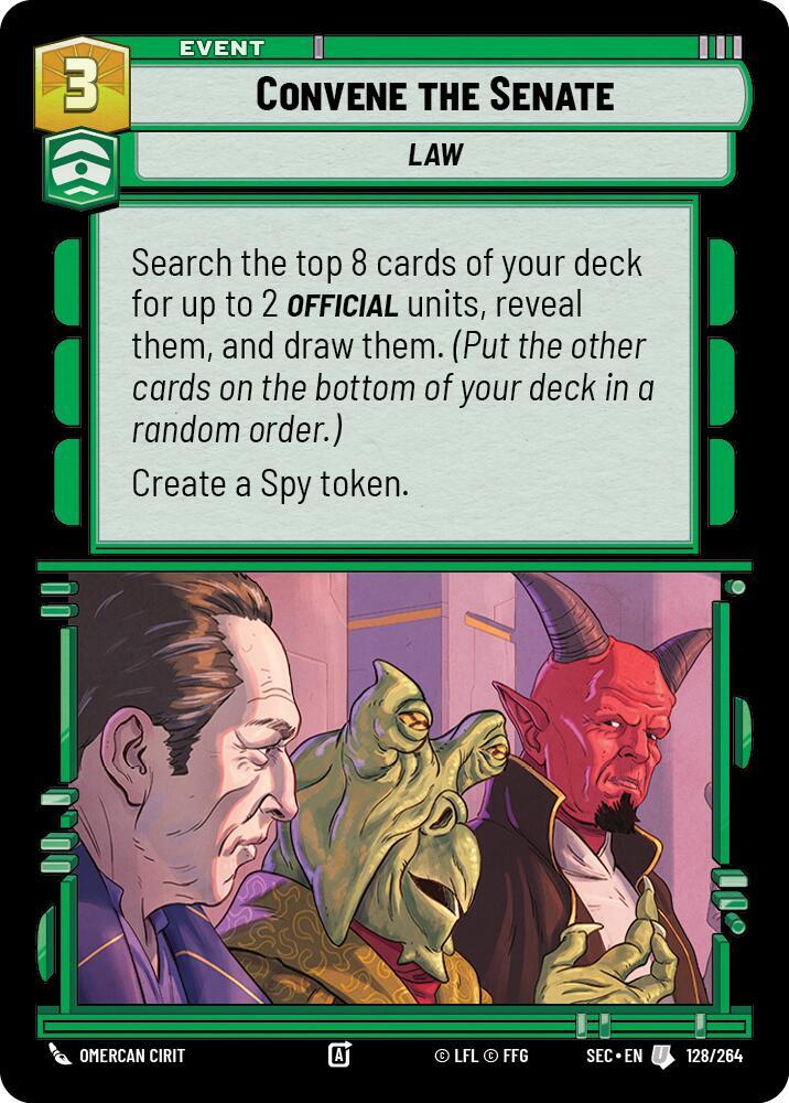 Convene the Senate [SEC] 128