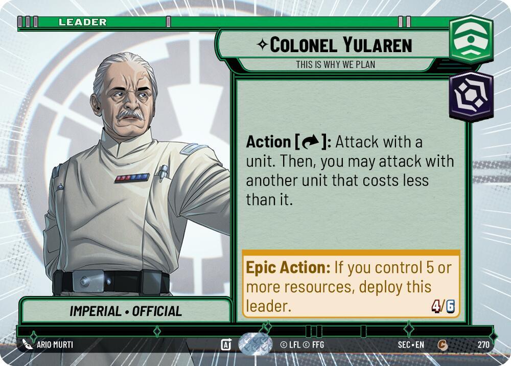 Colonel Yularen - This is Why We Plan (Hyperspace) - Secrets of Power (SEC)
