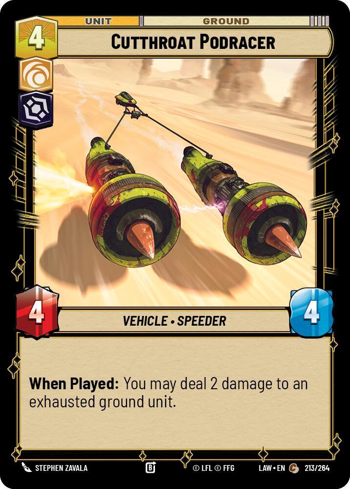 Cutthroat Podracer [LAW] 213
