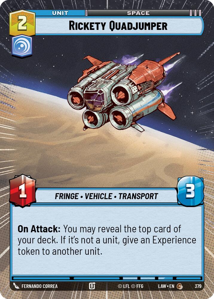Rickety Quadjumper (Hyperspace) - A Lawless Time (LAW)