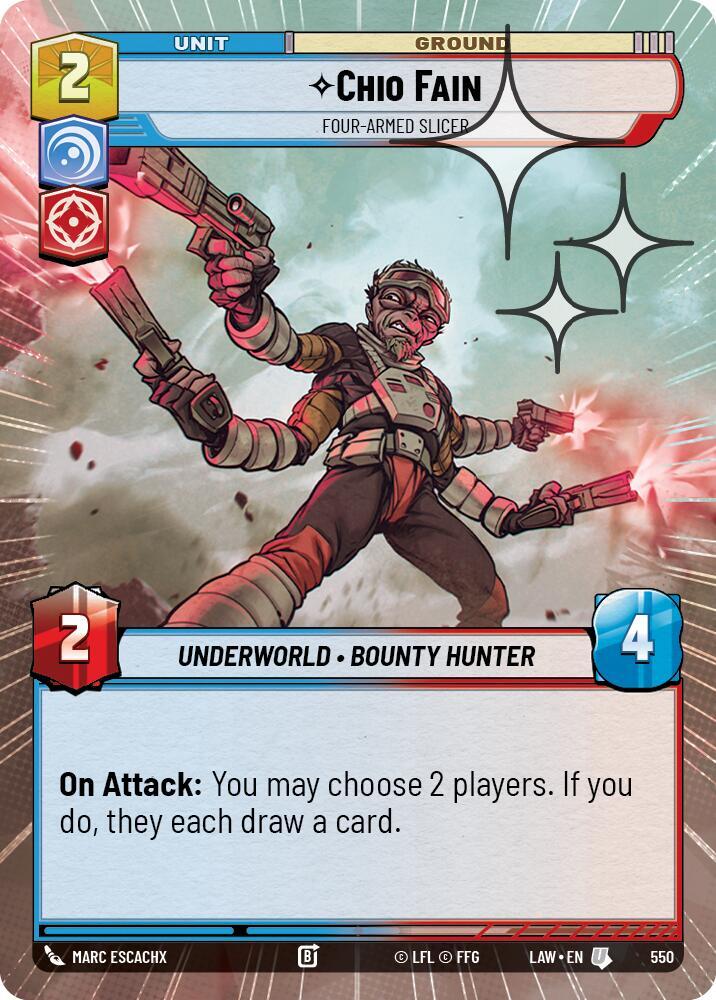 Chio Fain - Four-Armed Slicer [LAW] (Hyperspace Foil) 550