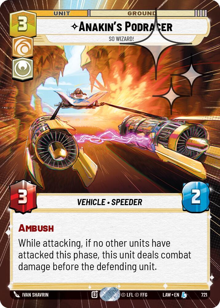 Anakin's Podracer - So Wizard! [LAW] 721 (hyperspace foil)