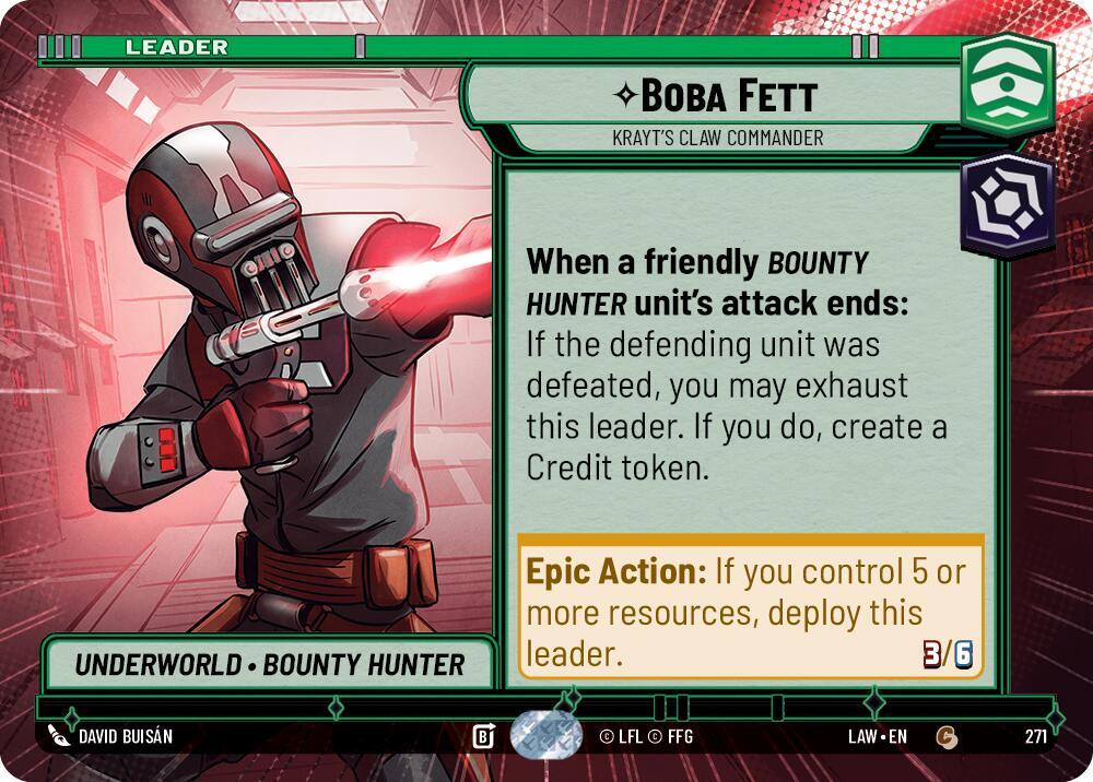 Boba Fett - Krayt's Claw Commander (Hyperspace) - A Lawless Time (LAW)