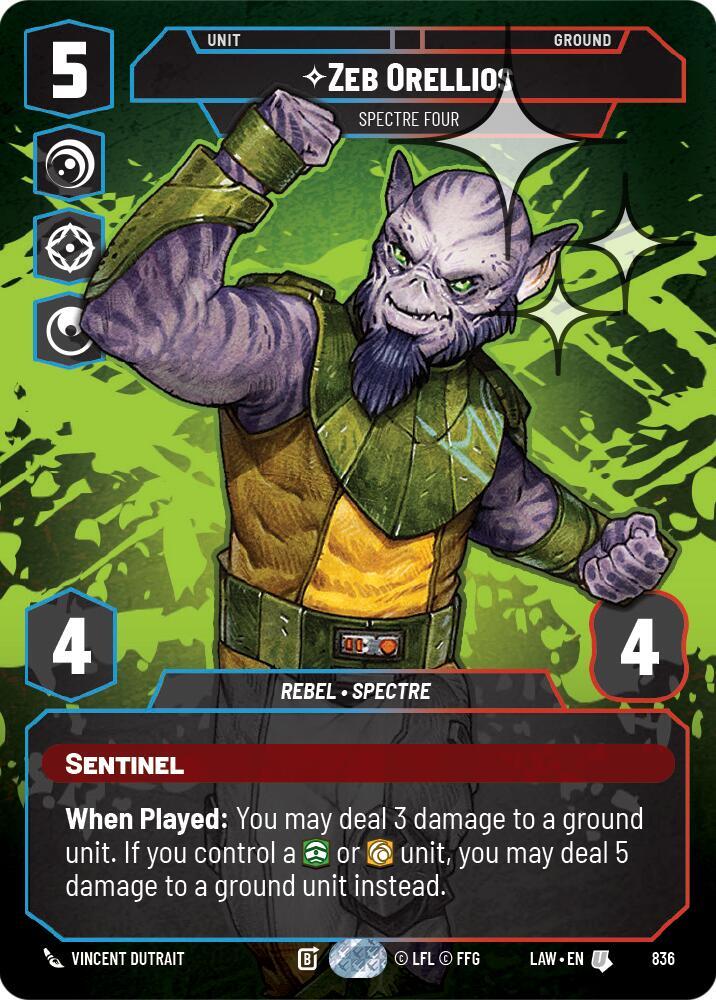 Zeb Orellios - Spectre Four [LAW] (Prestige Foil) 836