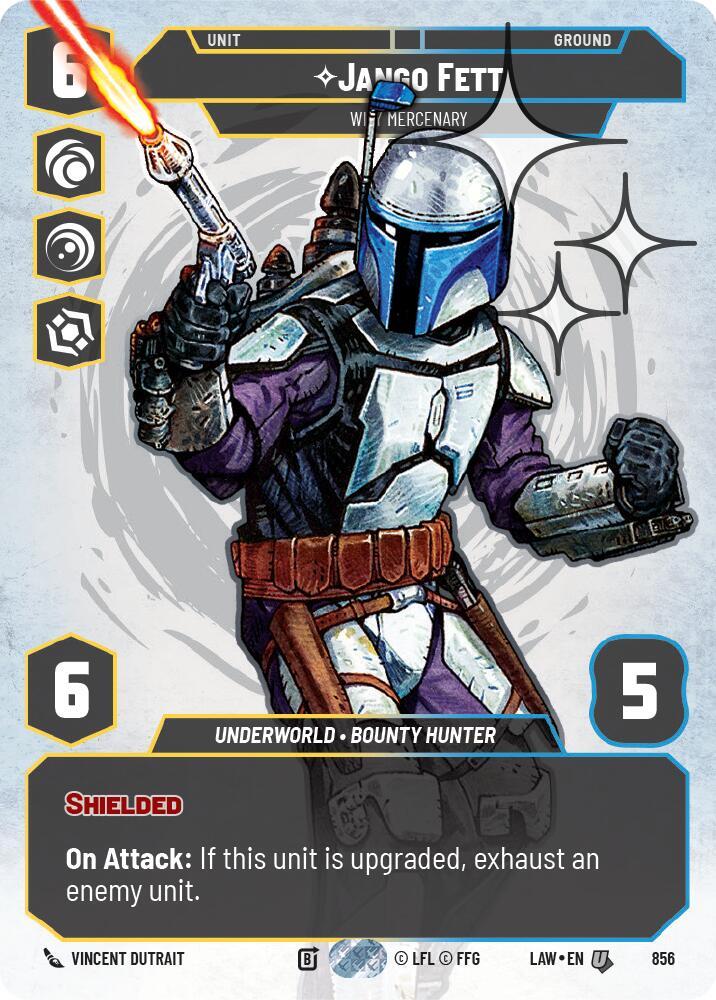 Jango Fett - Wily Mercenary [LAW] (Prestige Foil) 856