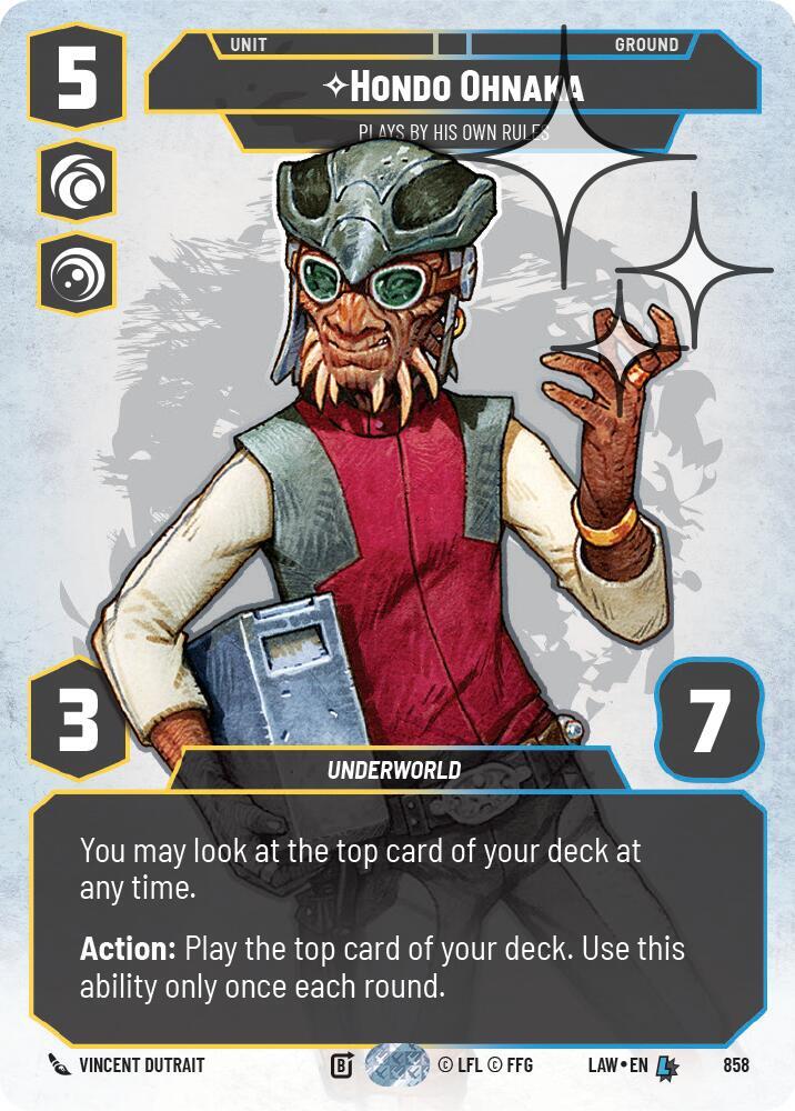 Hondo Ohnaka - Plays By His Own Rules [LAW] (Prestige Foil) 858
