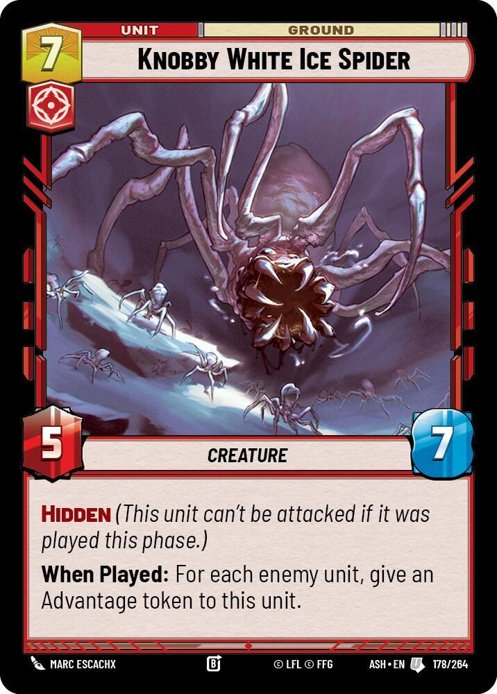 Knobby White Ice Spider [ASH] 178