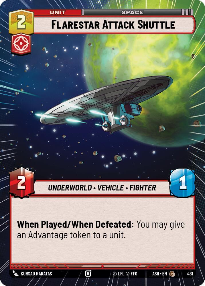 Flarestar Attack Shuttle (Hyperspace) - Ashes of the Empire (ASH)
