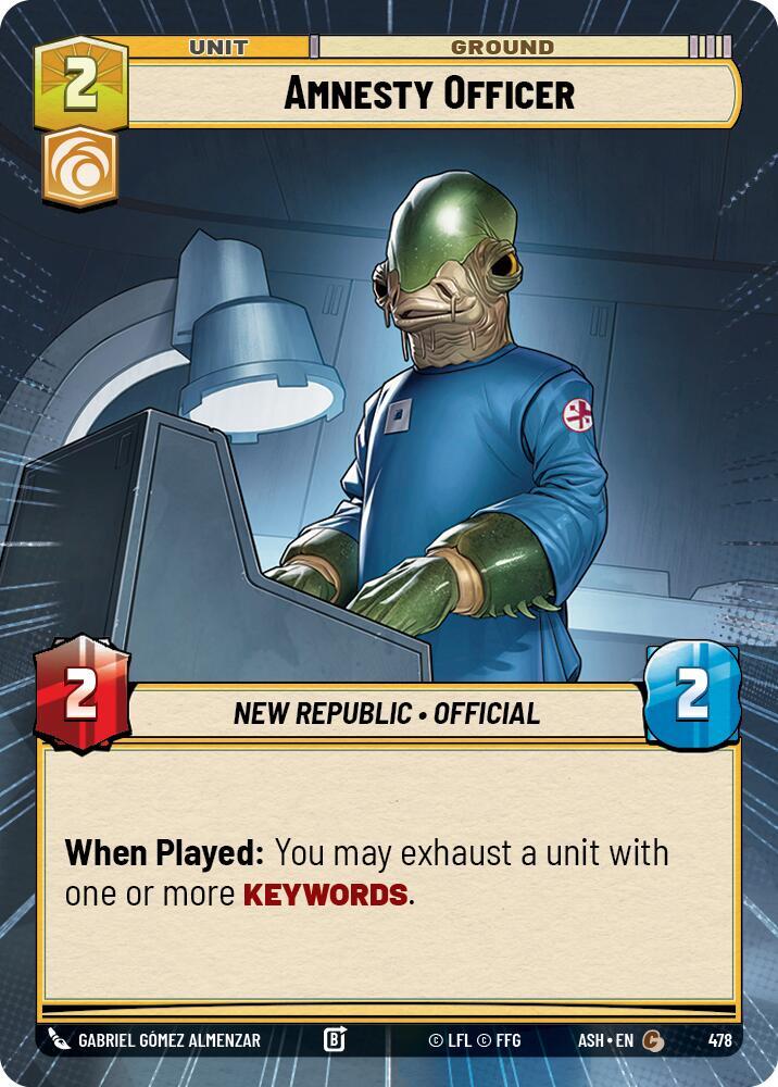 Amnesty Officer (Hyperspace) - Ashes of the Empire (ASH)