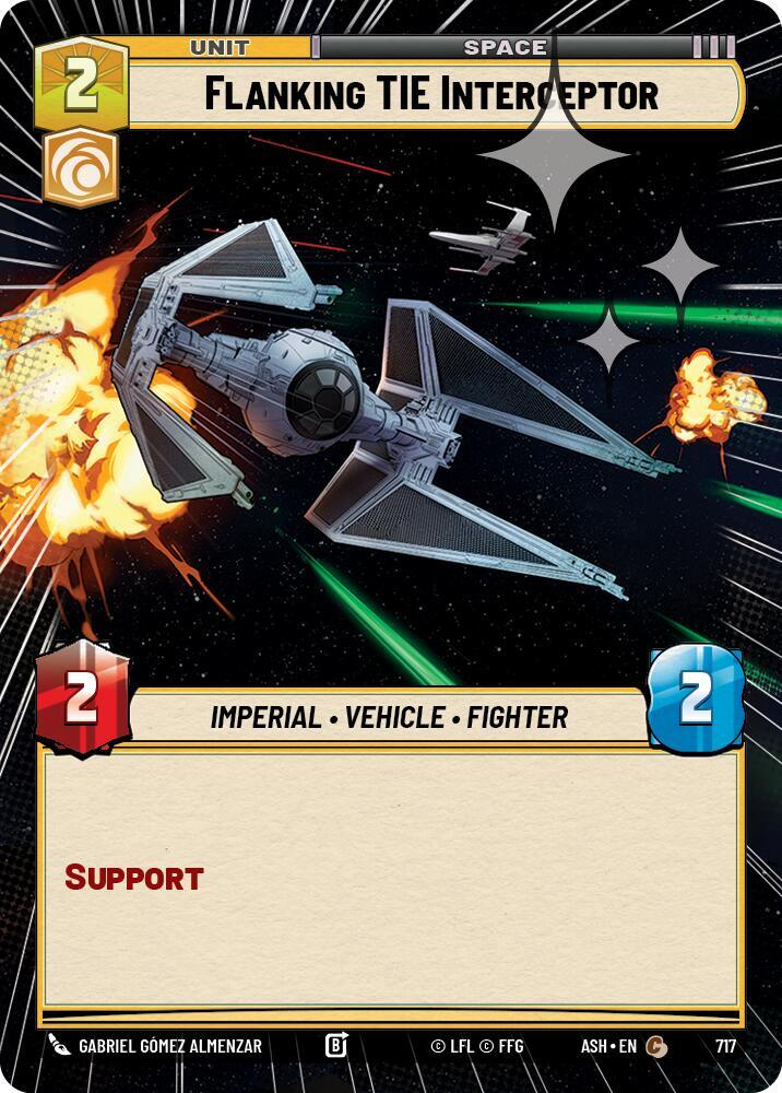 Flanking TIE Interceptor (Hyperspace Foil) - Ashes of the Empire (ASH)