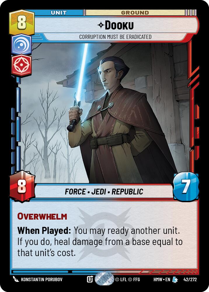 Dooku - Corruption Must Be Eradicated - Homeworlds (HMW)