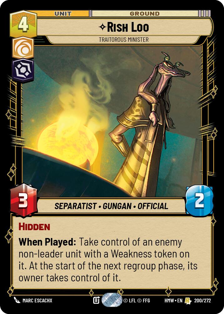 Rish Loo - Traitorous Minister - Homeworlds (HMW)