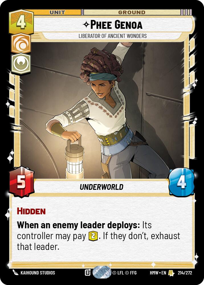 Phee Genoa - Liberator of Ancient Wonders - Homeworlds (HMW)