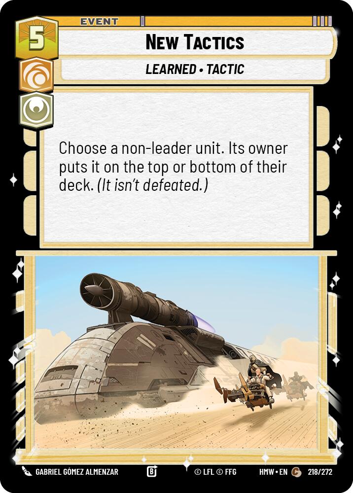 New Tactics - Homeworlds (HMW)