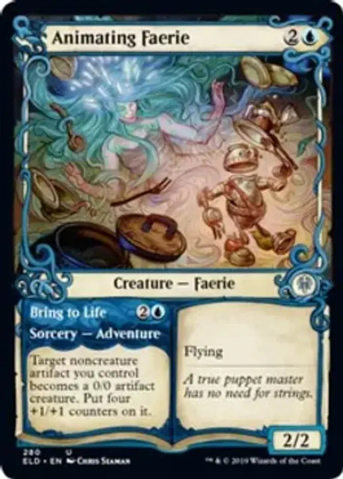 Animating Faerie (Showcase Foil) [ELD] 280