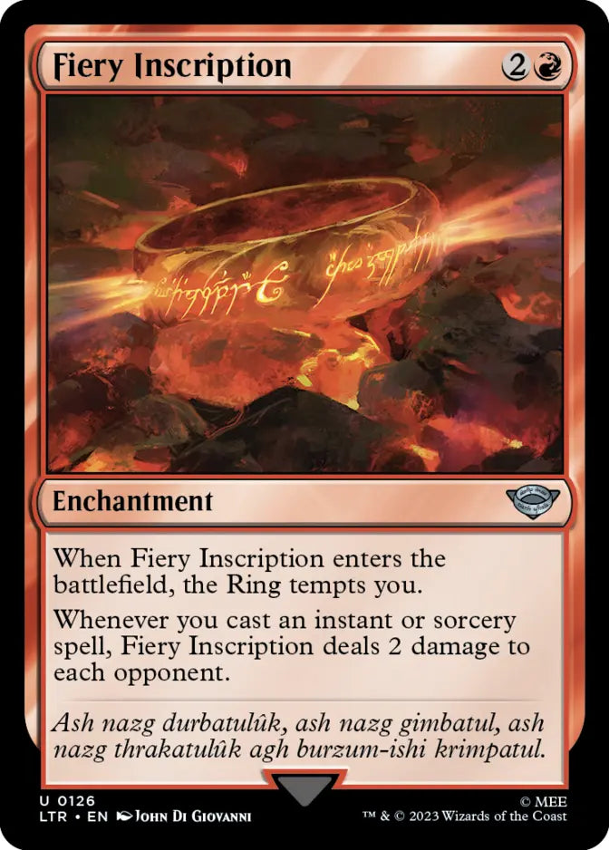 Fiery Inscription [LTR] 126