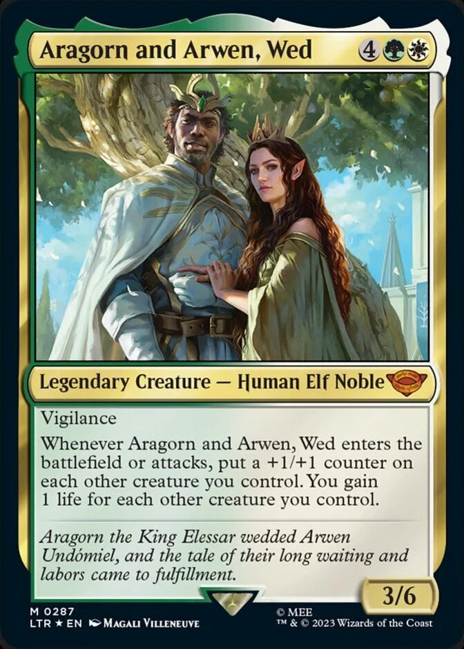 Aragorn and Arwen, Wed [LTR] 287 (foil)